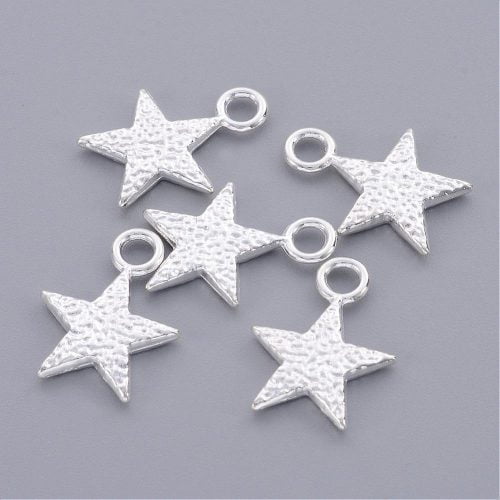 Textured Star Charms - Riverside Beads