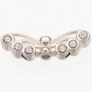 Silver Diamante Angel Wings - Riverside Beads