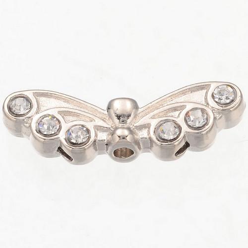Silver Diamante Angel Wings-Riverside Beads
