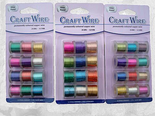 Assorted Coloured Craft Wire - Riverside Beads