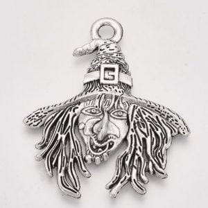 Witch Charm Antique Silver - Riverside Beads