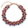 Rose Gold Crystal Kumihimo - Riverside Beads