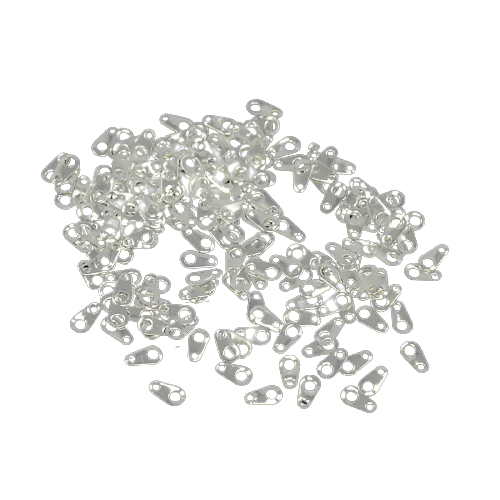 Silver Plated Tag Connector - Riverside Beads