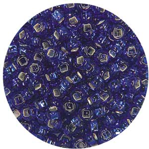 Size 10/0 Preciosa Seed Beads - S/L Royal Blue - Riverside Beads