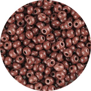 Size 6/0 Preciosa Seed Beads - Terra Intensive Chocolate - Riverside Beads