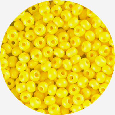 Size 6/0 Preciosa Seed Beads - Terra Intensive Yellow - Riverside Beads