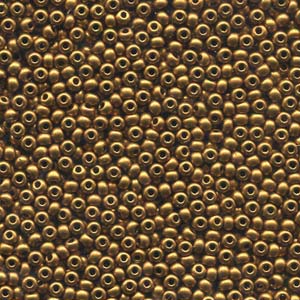 Size 8/0 Preciosa Seed Beads - Bronze Gold - Riverside Beads
