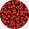 Size 8/0 Preciosa Seed Beads - Matte Metallic Lava - Riverside Beads