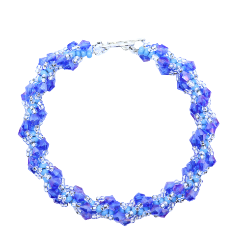 Blue Spiral Bracelet Kit - Riverside Beads