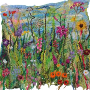 Wet Felted Meadow Picture - Riverside Beads