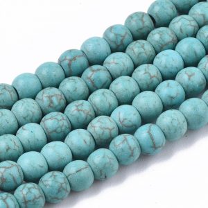 Imitation Turquoise Bead - Teal - Riverside Beads