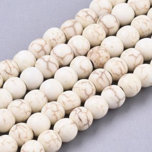 Imitation Turquoise Bead - White - Riverside Beads