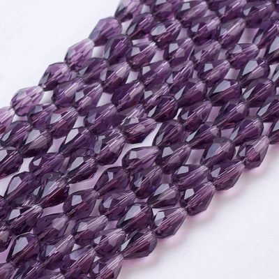 Crystal Drop Bead - Indigo - Riverside Beads
