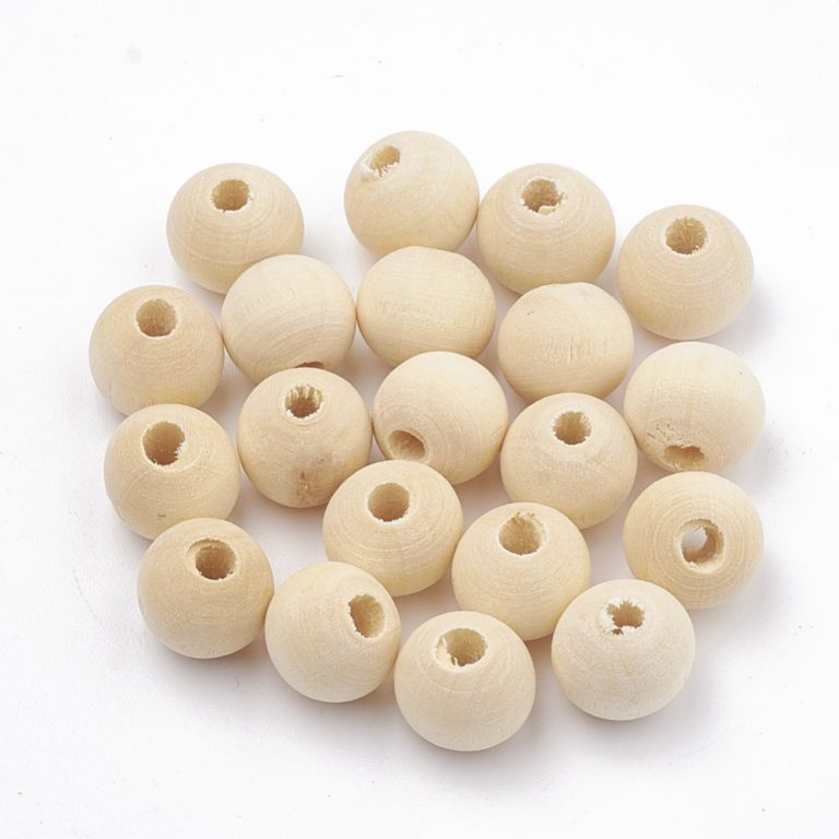 8mm Round Wooden Beads - Wooden - Beads - Riverside Beads