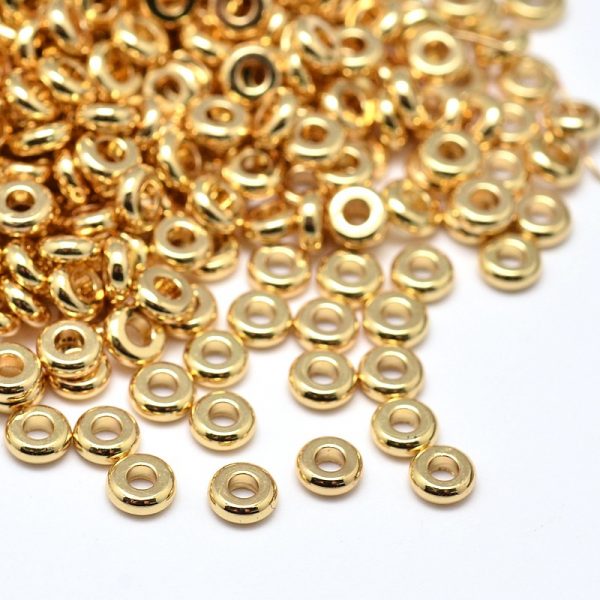 Rondelle Spacer Beads - Gold - Beads - Riverside Beads