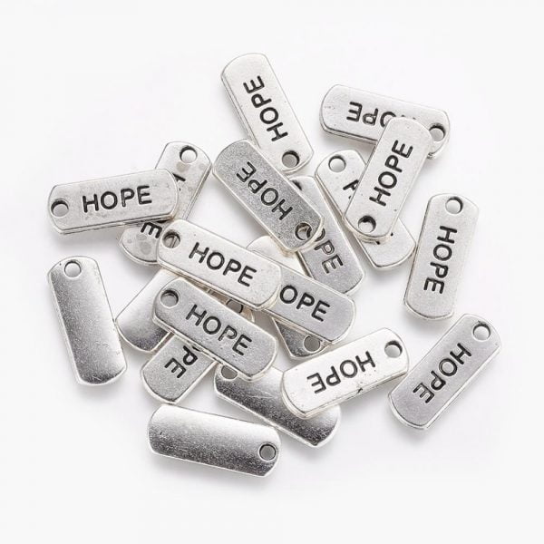 Hope Tag Charms - Silver - Charms - Riverside Beads