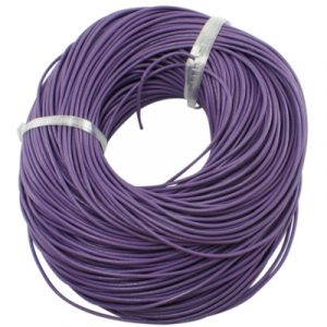 Leather Cord - Purple - 2mm - Riverside Beads