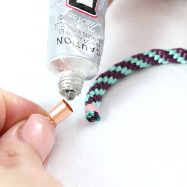 Adding End Caps to Kumihimo Braids - Riverside Beads