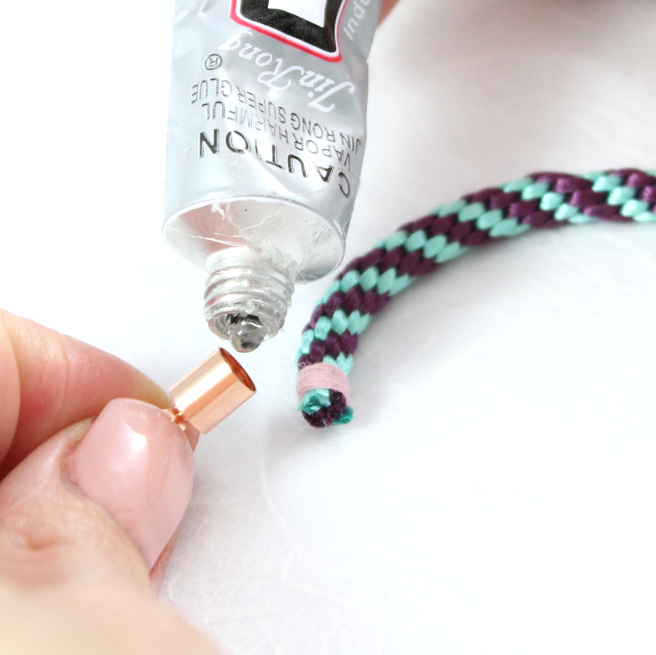 Adding End Caps to Kumihimo Braids Riverside Beads