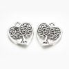 Silver Heart Tree Charms - Silver - Charms - Riverside Beads