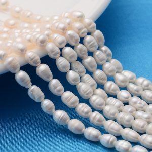 5x7mm Freshwater Rice Pearls - Riverside Beads