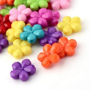 Acrylic Faceted Flower Bead - Riverside Beads