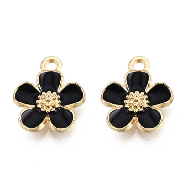 Enamel Flower Charms - Image 5