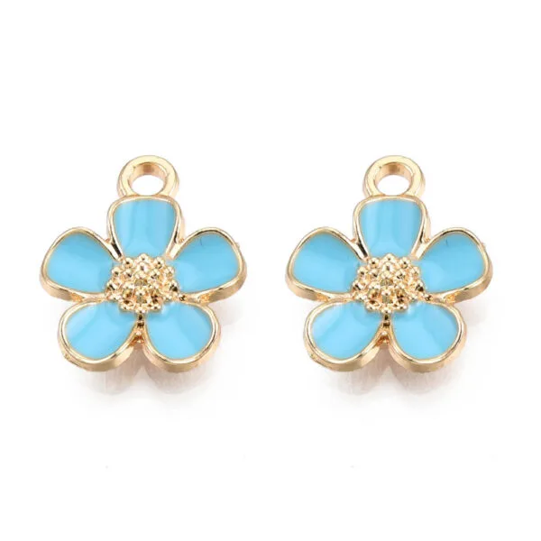Enamel Flower Charms - Image 3