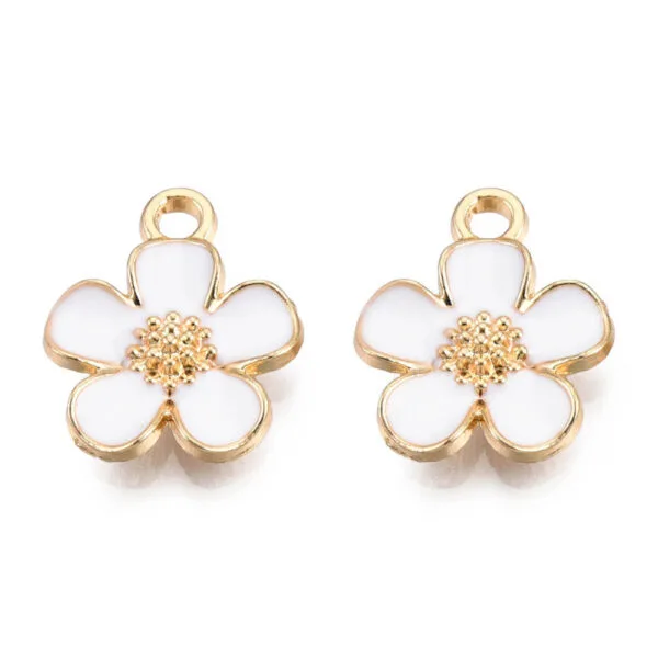 Enamel Flower Charms