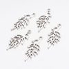 Long Silver Leaf Charms - Riverside Beads