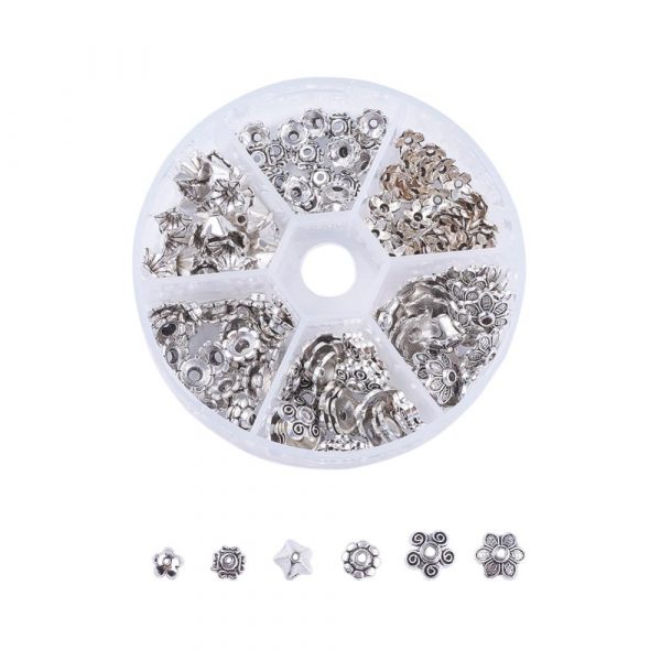 Silver Flower Bead Cap Collection - Riverside Beads