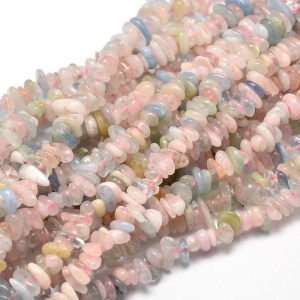 Semi Precious Chips - Morganite - Riverside Beads