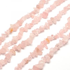 Semi Precious Chips - Rose Quartz - Riverside Beads