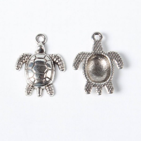 Silver Turtle Charms - Riverside Beads