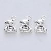 Small Silver Teddy Charms - Riverside Beads