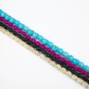 Imitation Turquoise Skull Bead