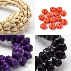 Imitation Turquoise Pumpkin Bead