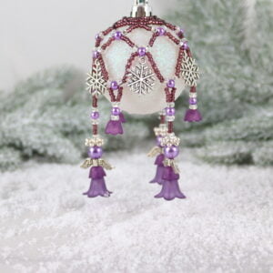 Angel Bauble Nets Kit - Purple - Riverside Beads