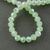 Faceted Glass Crystal Round Beads - Honeydew AB - Riverside Beads