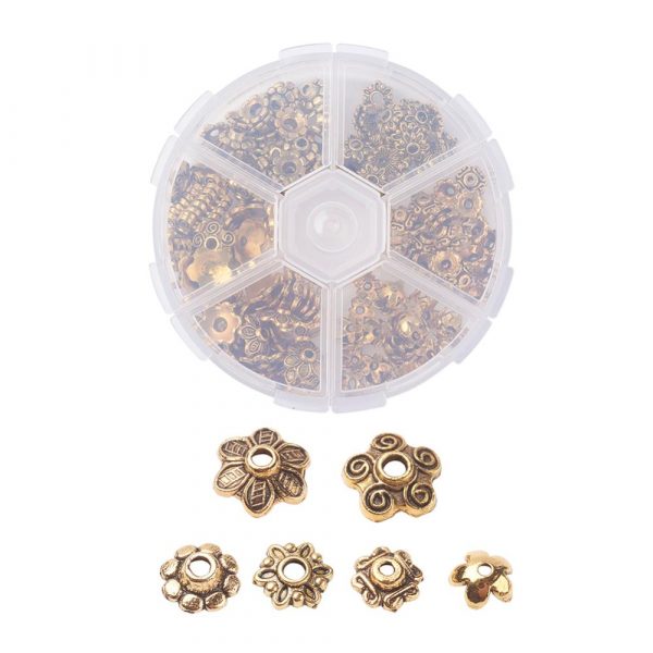 Gold Flower Bead Cap Collection - Riverside Beads