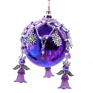 Purple Angel Bauble Nets - Riverside Beads