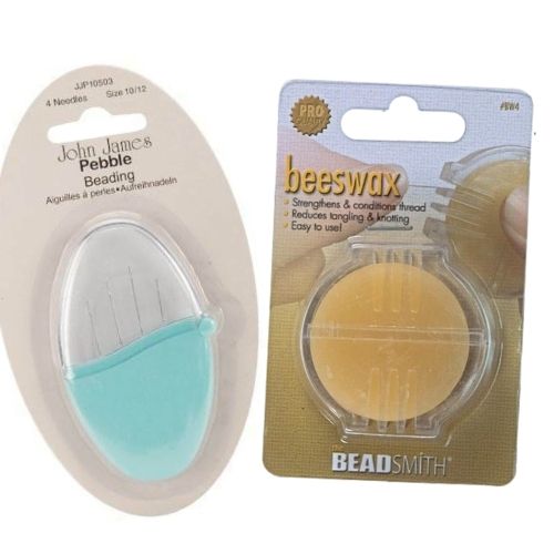 Beading Needle and Bees Wax - Riverside Beads