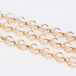 Gold Plated Rolo Chain - Riverside Beads