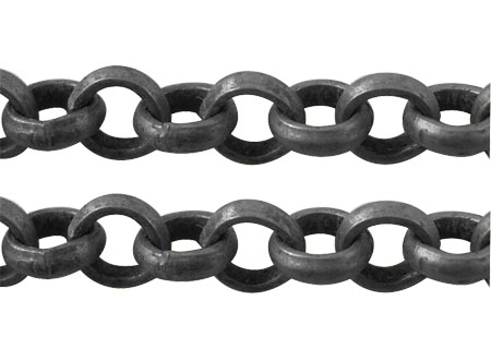 Gunmetal Rolo Chain - Riverside Beads