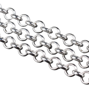 Silver Rolo Chain - 5x1.5mm - Riverside Beads