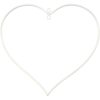 White Wire Heart Frame - Riverside Beads