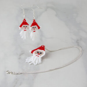 Father Christmas Necklace and Earrings Workshop