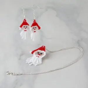Father Christmas Necklace and Earrings Workshop