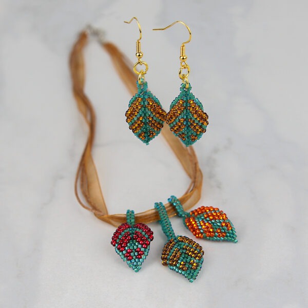 Autumn Leaves Pendant and Earrings Workshop