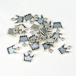 Silver Crown Charms